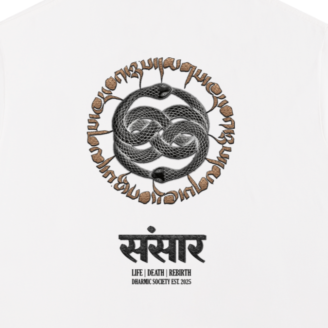 [Samsara] Heavyweight Tee - White/Tan