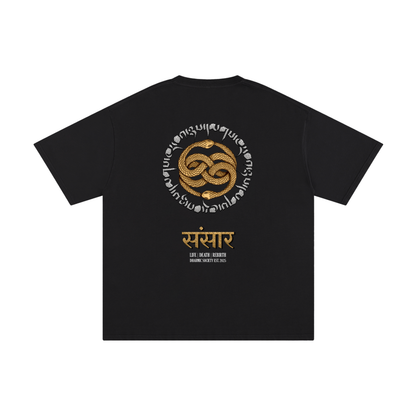 [Samsara] Heavyweight Tee - Black/Gold