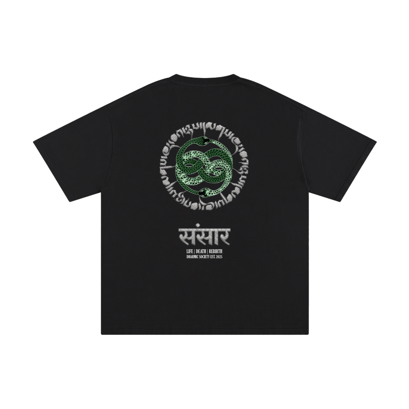 [Samsara] Heavyweight Tee - Black/Green