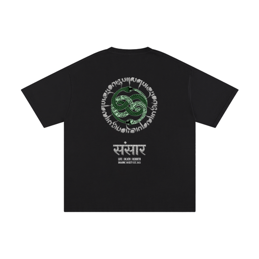 [Samsara] Heavyweight Tee - Black/Green