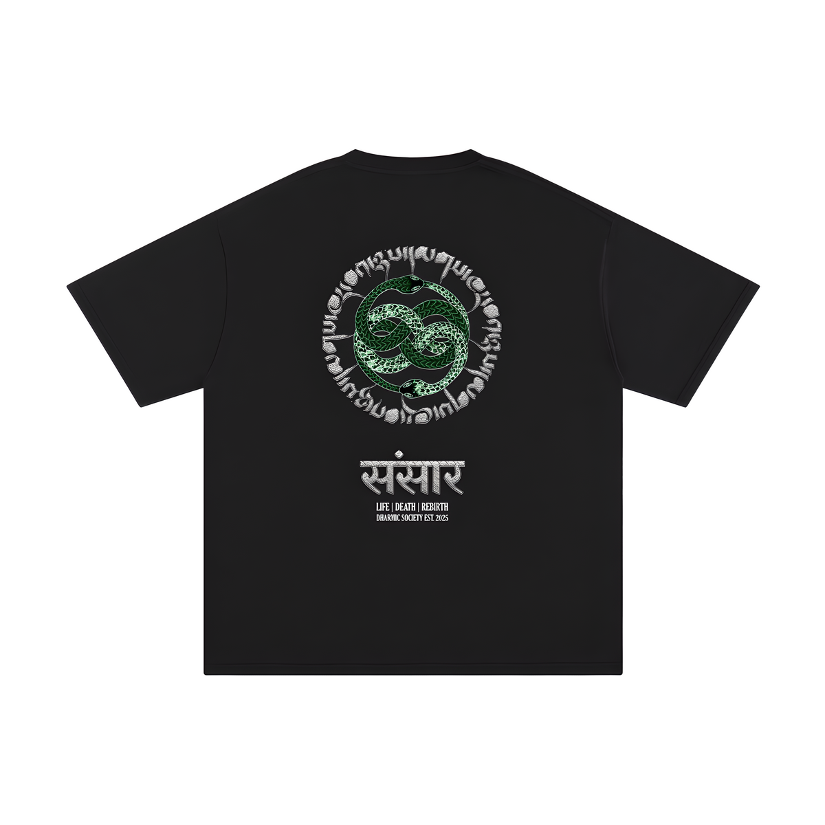 [Samsara] Heavyweight Tee - Black/Green