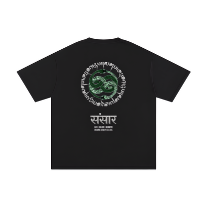 [Samsara] Heavyweight Tee - Black/Green