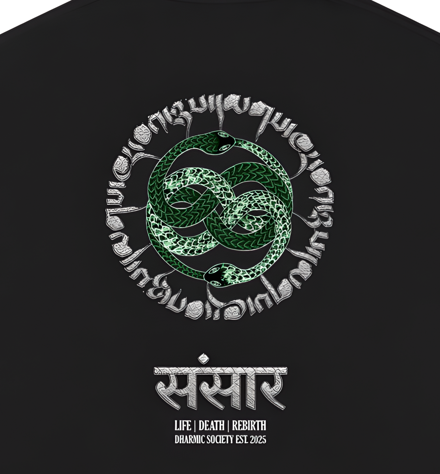 [Samsara] Heavyweight Tee - Black/Green