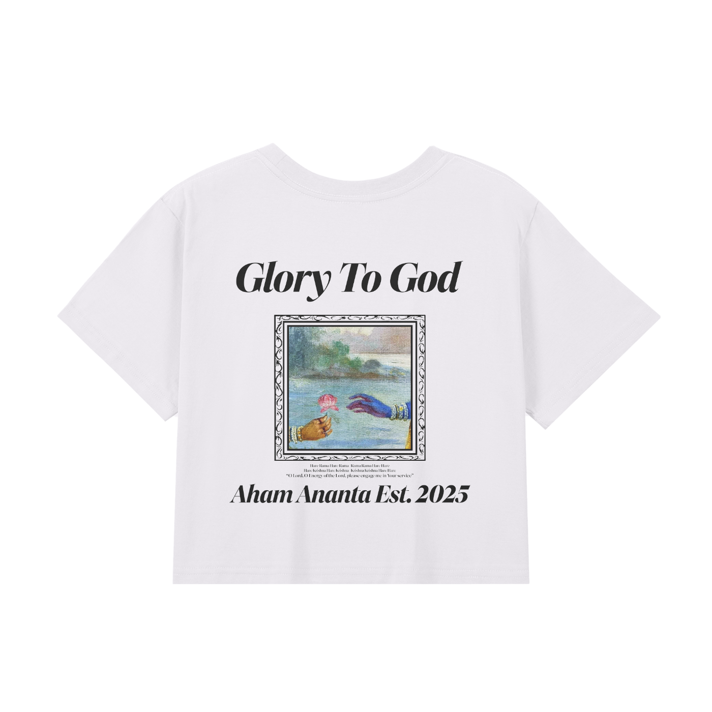 [Glory To God] Crop Top - White