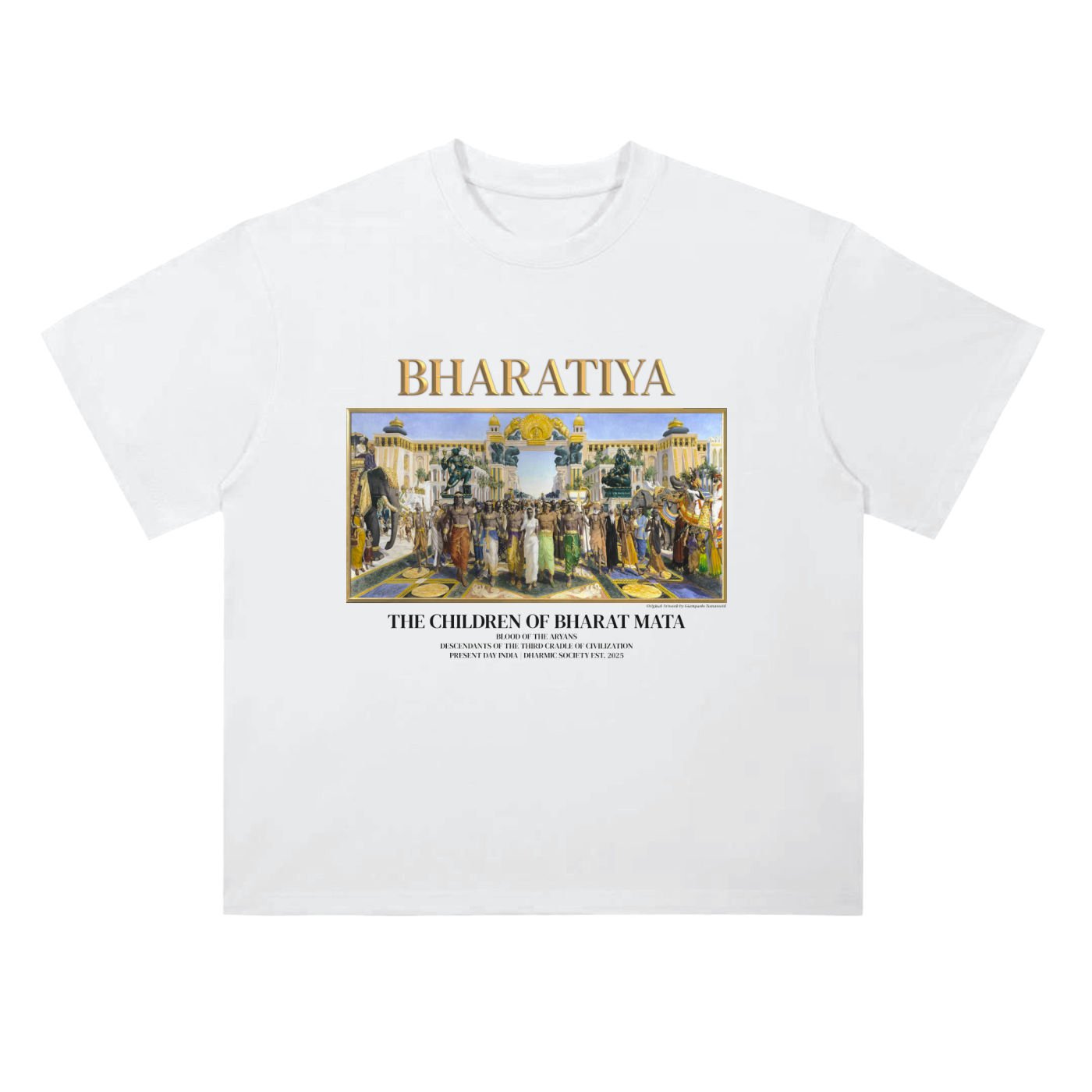 [Bharatiya] Heavyweight Tee - White