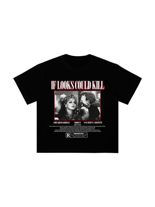 [If Looks Could Kill] Heavyweight Tee - Black