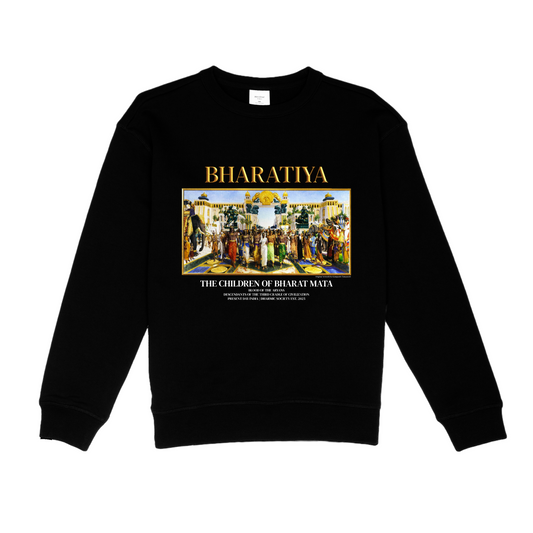 [Bharatiya] Fleece Sweater - Black