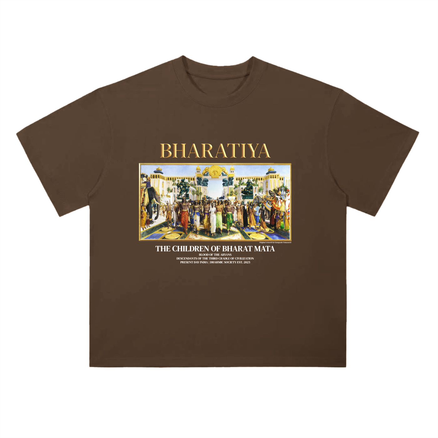 [Bharatiya] Heavyweight Tee - Coffee