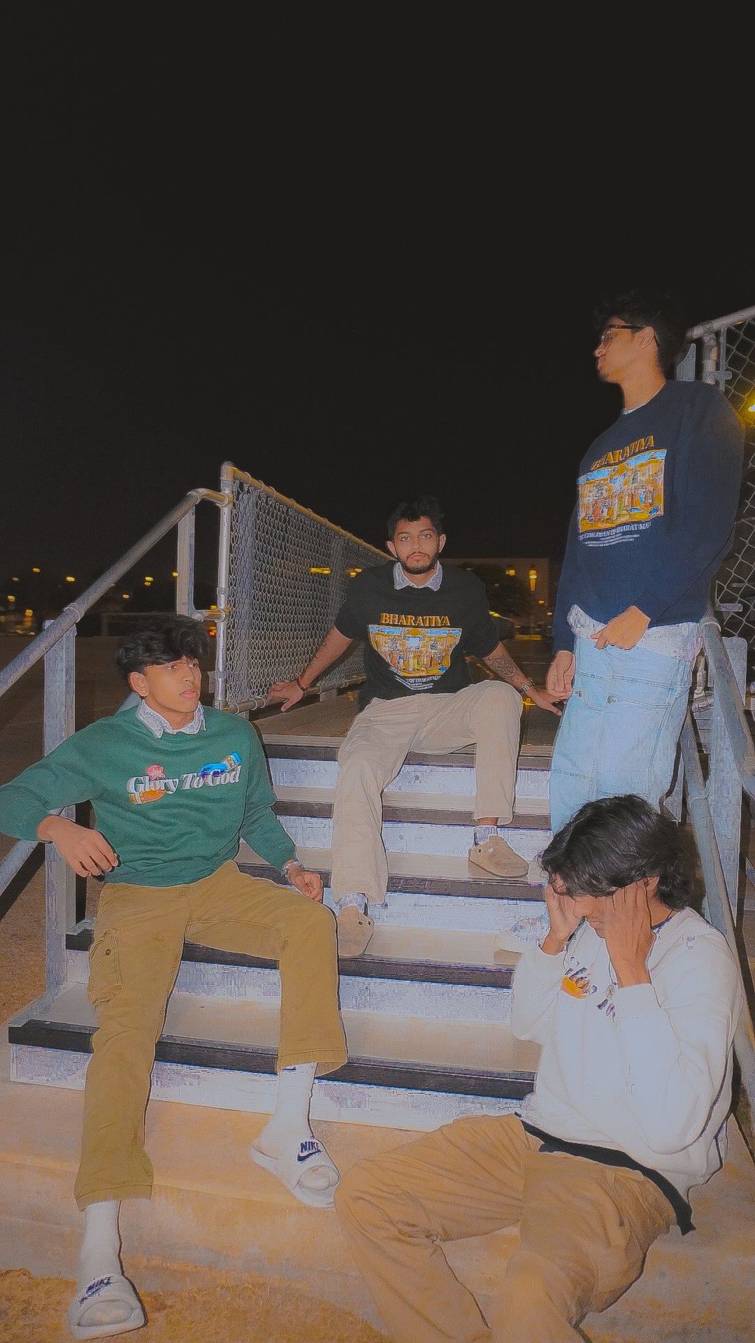 [Bharatiya] Fleece Sweater - Black