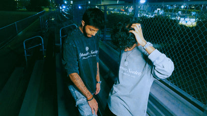 [Dharmic Society] Long Sleeve - Washed Black