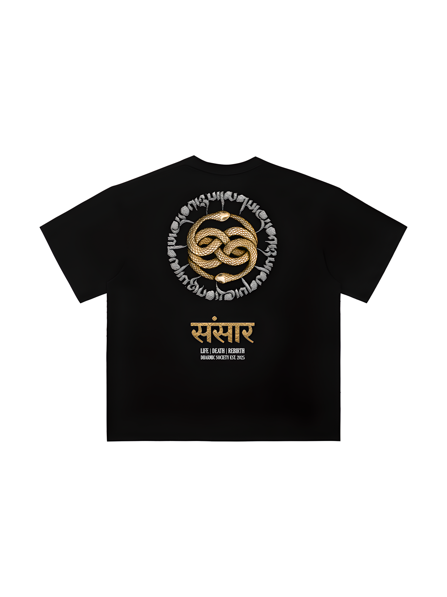 [Samsara] Heavyweight Tee - Black/Gold
