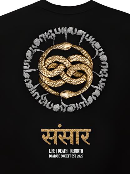 [Samsara] Heavyweight Tee - Black/Gold