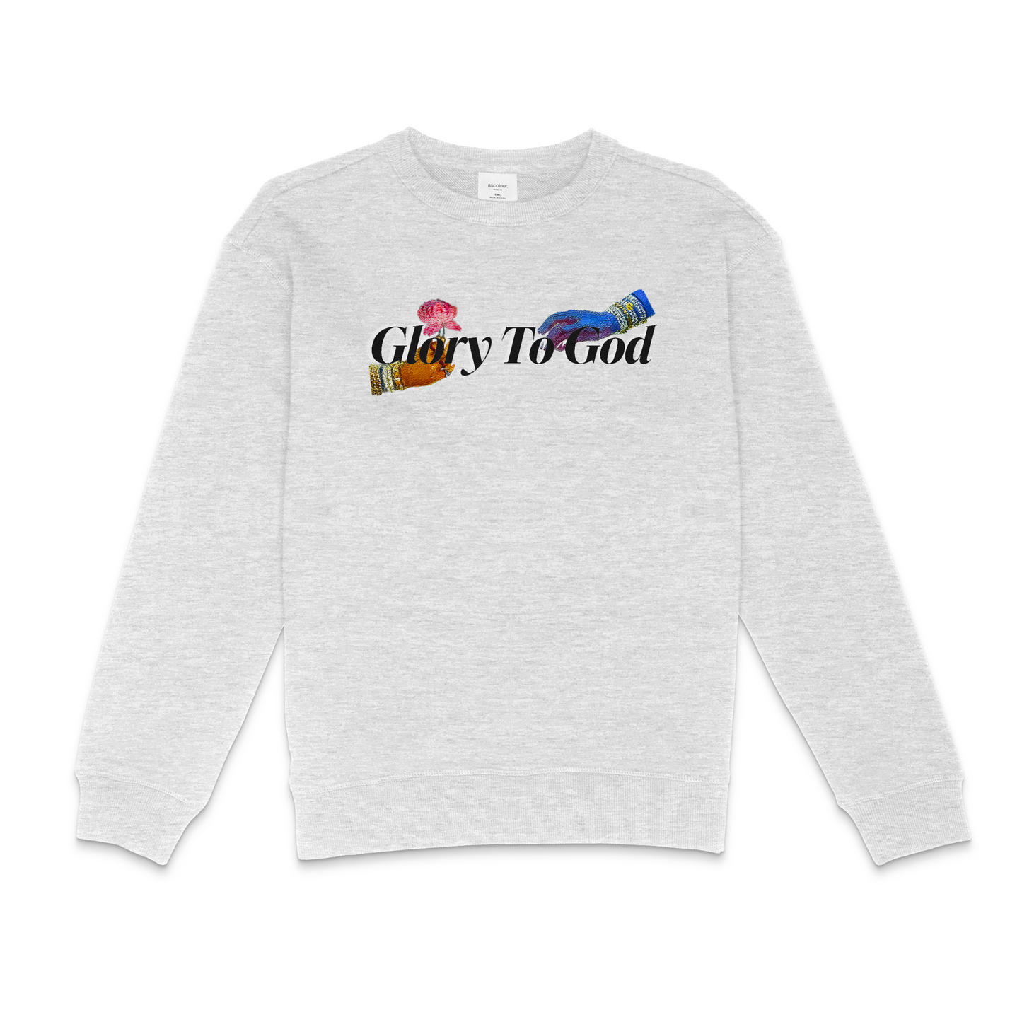 [Glory To God] Fleece Sweater - Grey