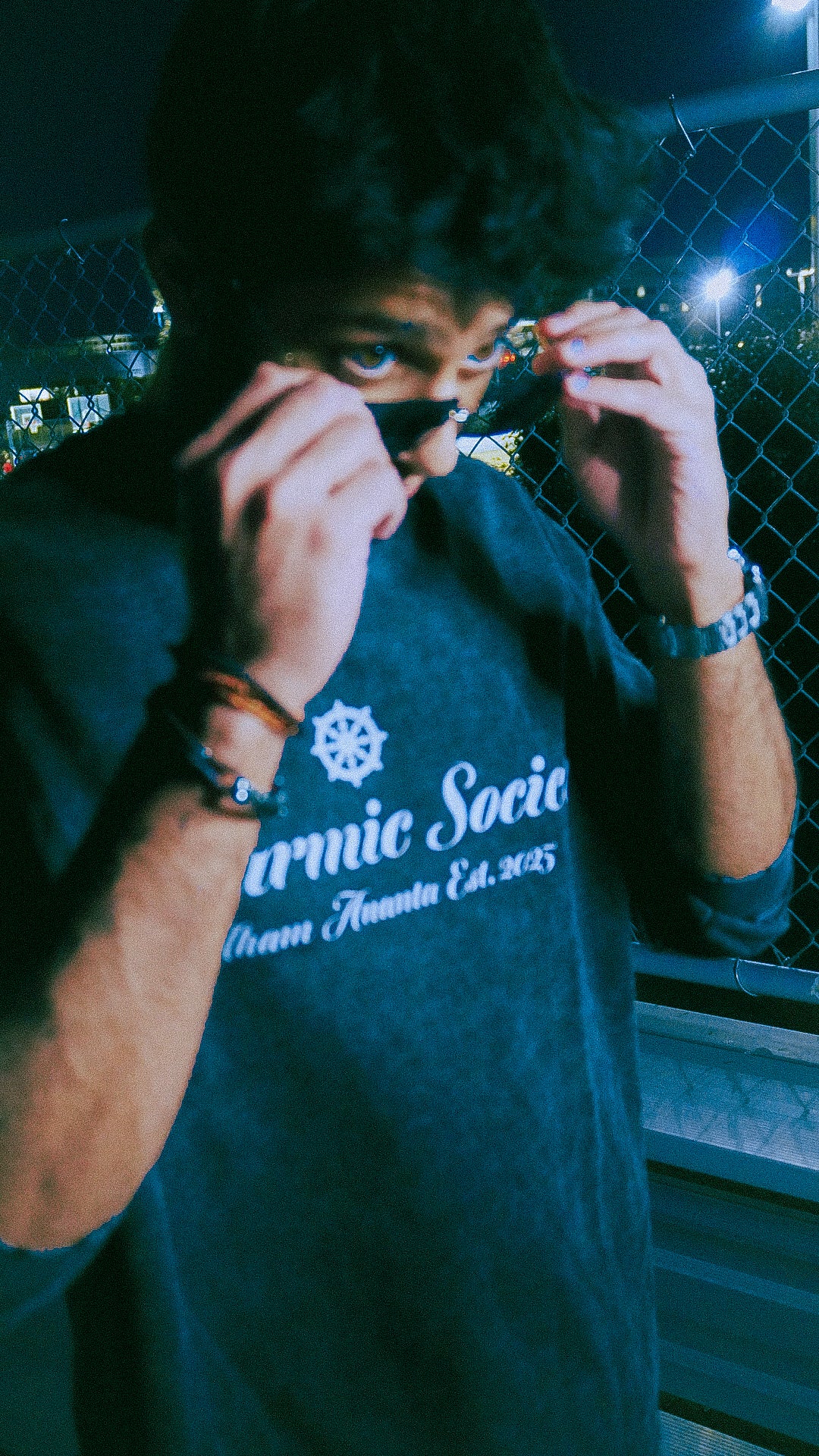 [Dharmic Society] Long Sleeve - Washed Black