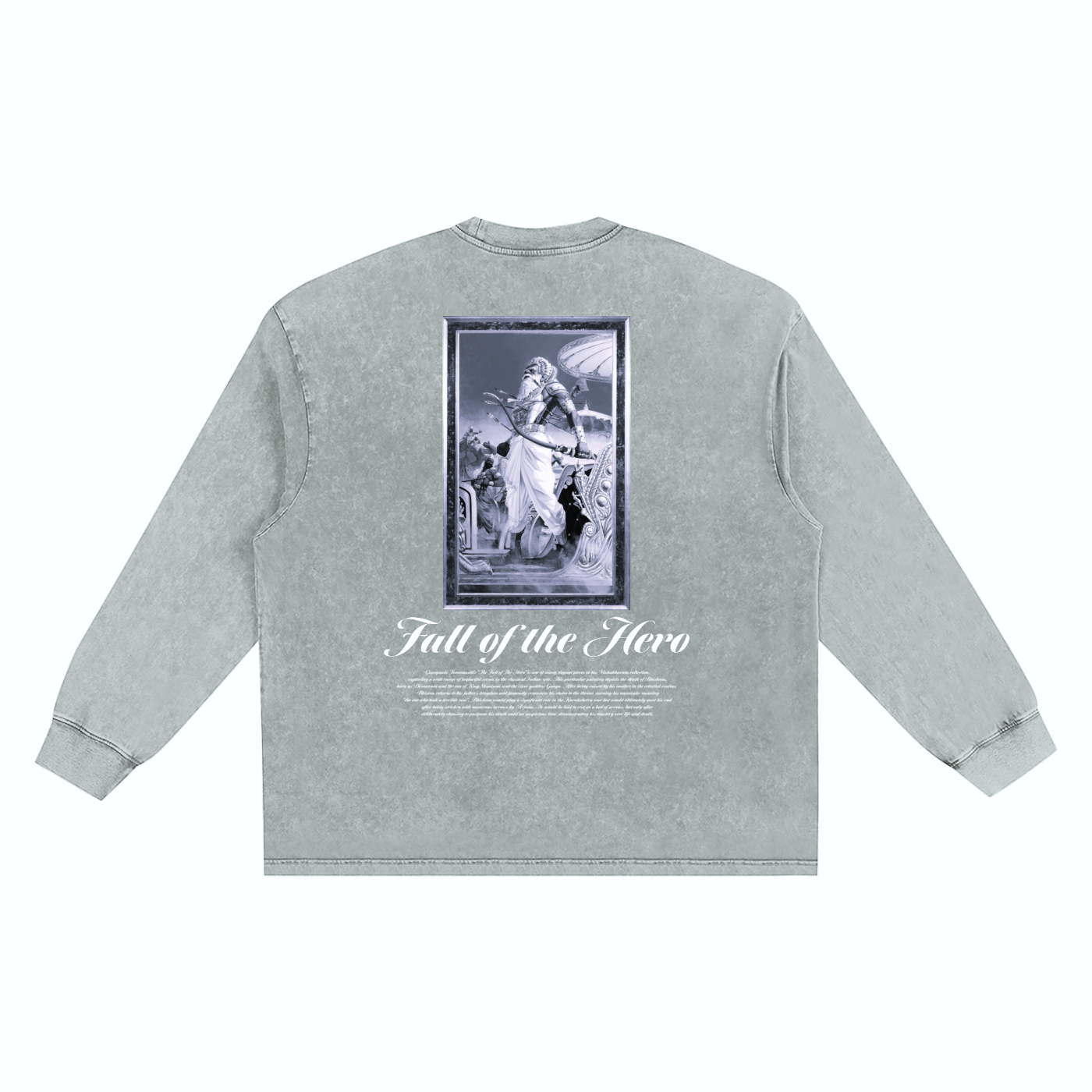 [Dharmic Society] Long Sleeve - Washed Black