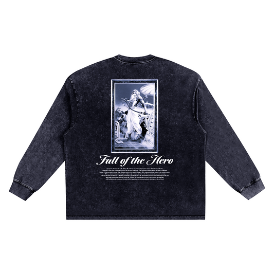 [Dharmic Society] Long Sleeve - Washed Black