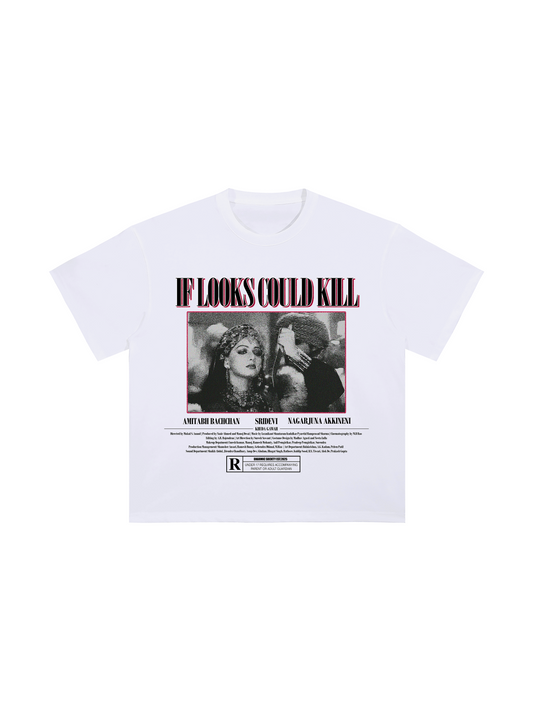 [If Looks Could Kill] Heavyweight Tee - White